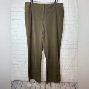 J.Jill Genuine Fit•Below Waist size 16 dark olive green pants